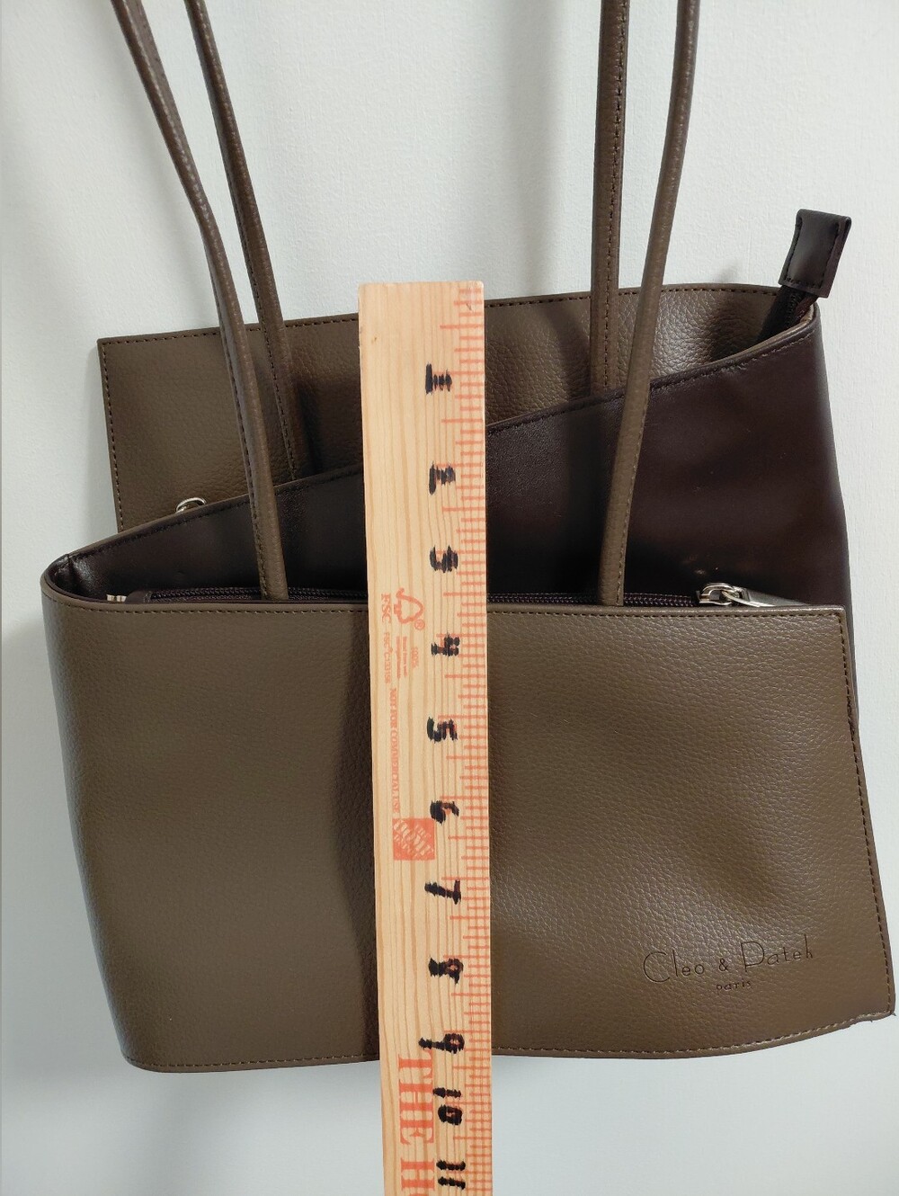 Cleo & Patek Paris Tan Brown Leather Double-Compartment Shoulder Bag - Picture 5 of 11